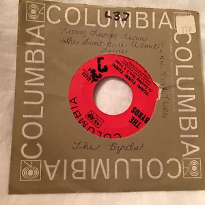 The Byrds 45rpm w/sleeve-Turn, Turn, Turn/She Don't Care About Time-Columbia - Foto 1 di 4