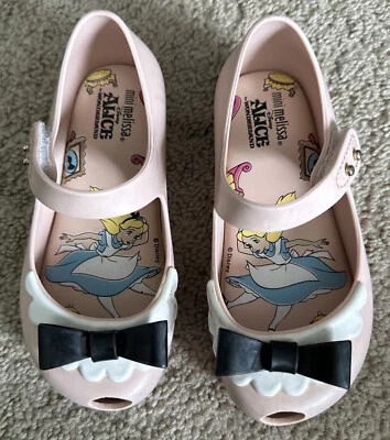 Mini Melissa Ultragirl Alice in Wonderland Mary Jane Toddler Size 9 Pink - Image 1 of 4