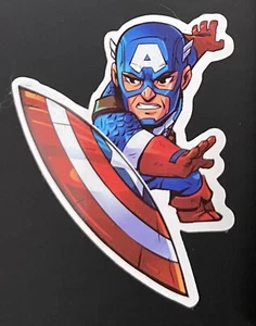 CAPITÁN AMÉRICA LANZA ESCUDO MARVEL COMICS PEGATINA VENGADORES GUERRA INFINITA (MCU) - Imagen 1 de 2