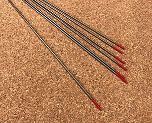 Electrodo de soldadura tig de CC toriado 2,2 mm x 150 mm rojo tungsteno 2% Th - Imagen 1 de 1