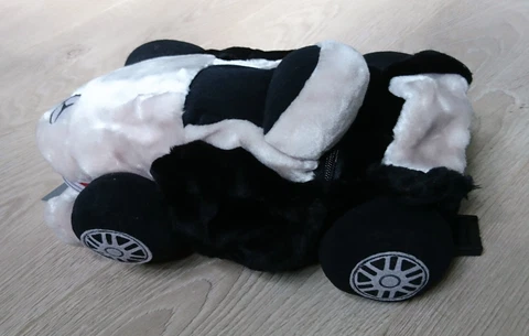 Mercedes Benz Children's Plush Backpack shaped like a Racing Car Cover