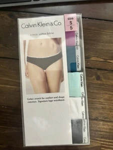 Nuevo bikini para mujer Calvin Klein de algodón elástico con logotipo color mezclado 2 talla S - Imagen 1 de 1