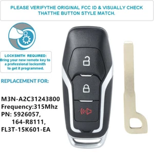 LLAVERO REMOTO INTELIGENTE SIN LLAVE PARA FORD EXPLORER F-150 PROXIMIDAD 164-R8111 5926057 - Imagen 1 de 5