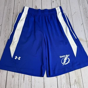 Under Armour Tampa Bay Lighting Athletic Shorts NHL Mens Medium Blue Pockets - Picture 1 of 10
