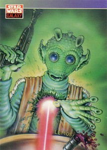 1993 Star Wars Galaxy Series 1 BASE Trading Card #107 MIKE LEMOS