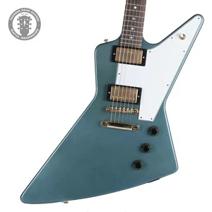 2024 Gibson CS 58 Korina Explorer Antique Pelham Blue VOS Made 2 Measure - Picture 1 of 8