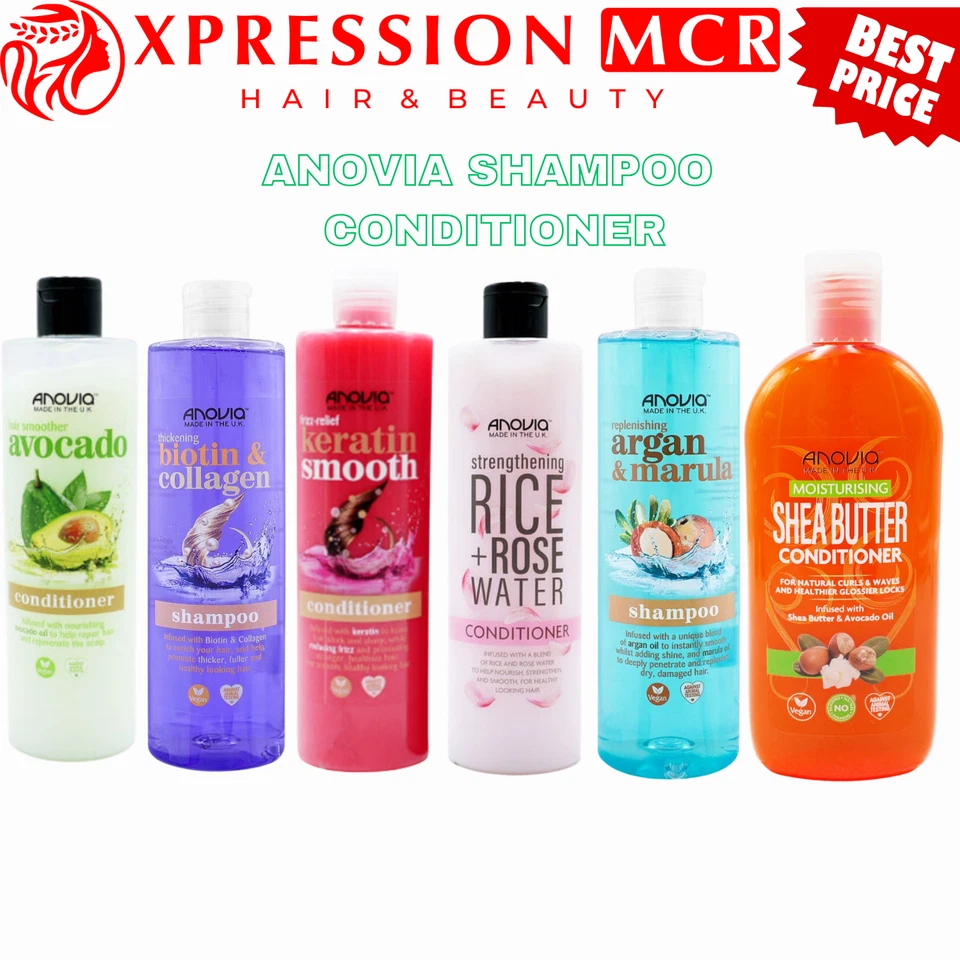 Anovia Argan - Keratin - Biotin - Avocado - Shampoo - Conditioner Full Range