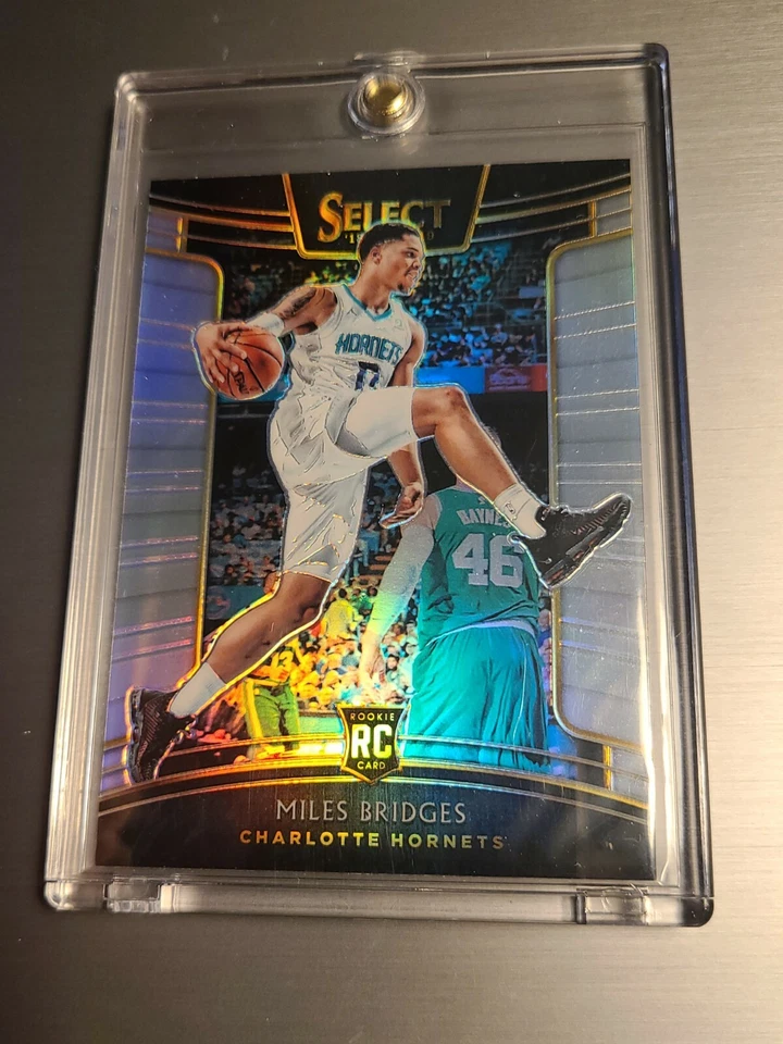 2018-19 Panini Select MILES BRIDGES Silver Prizm Concourse RC #17 Hornets Rookie - Image 1 of 4