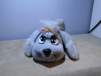 DE COLECCIÓN 2000 CACHORROS LIBRA GRIS FELIZ WAGGIN’ CACHORROS ROSA COLLAR CINTA 11” PELUCHE Foto 1 de 4