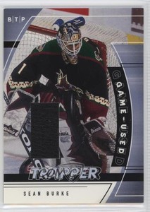 2002-03 ITG Be A Player Between the Pipes Game-Used Trapper Sean Burke #GT-17