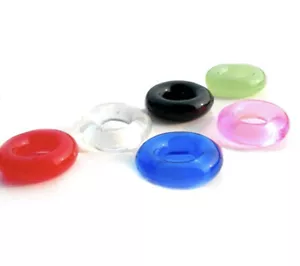 Silicone Cock Ring Stay Hard Delay Timing Flexible Penis Ring (Pack of 3 Ring) - Picture 1 of 8