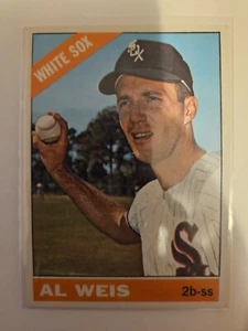 1966 TOPPS AL WEIS #66 EX/MT SPEDIZIONE COMBINATA - Foto 1 di 2