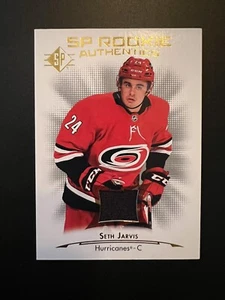 2021-22 UD SP Hockey Rookie Authentics #139 Seth Jarvis Jersey - Carolina - Picture 1 of 2