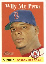 2007 Topps Heritage Boston Red Sox Baseball Card #178 Wily Mo Pena