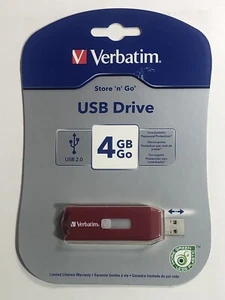 Verbatim 4GB Store 'n' Go USB Flash Drive - Red 95236 - Picture 1 of 1