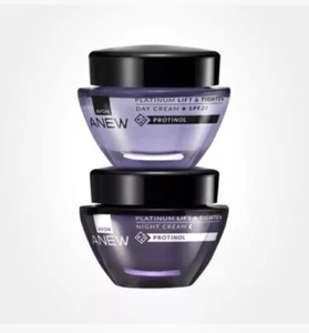 Avon Anew Platinum 💜 Lift &Tighten Set - Day & Night Creams *new Packaging* 💜 - Picture 1 of 1