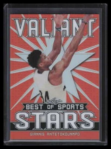 2020 Leaf Best of Sports Orange Valiant Stars vs15 Giannis Antetokounmpo 9/50 - Picture 1 of 2