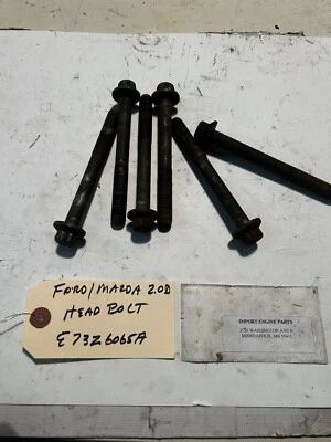 HEAD BOLT *USED* FITS FORD ESCORT DIESEL 1998c "RF" SOHC 8V 1984-87 E73Z6065A - Image 1 of 4