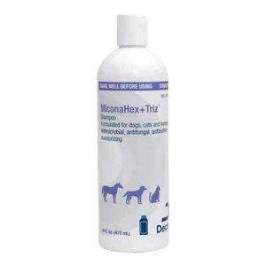 MiconaHex+Triz Shampoo for Dogs, Cats and Horses, 16 oz. Antimicrobial, antifung - Picture 1 of 1