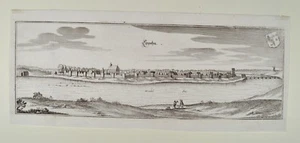 Merian Matthäus - Lippehne / Lipiany1652 Original Antique Print Wendel See - Bild 1 von 4