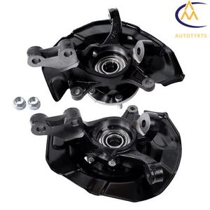 Par de nudillos de dirección delantera y cojinetes de cubo de rueda para Toyota Camry Lexus ES350 - Imagen 1 de 15