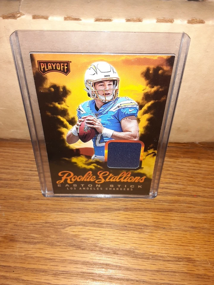 NFL Los Angeles Chargers Easton Stick Rookie Stallions Jersey Relic  - Image 1 of 1