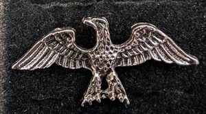 Large vintage Eagle  Silver tone lapel or hat pin Size 1-1/4" by 2" wide. - Picture 1 of 1