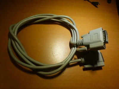 2m SUB-D Kabel 15 polig Stecker/Buchse Verlängerung Datenkabel seriell - Bild 1 von 2