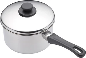 Casseruola Extra-Profonda in Acciaio Inox a Induzione Con Coperchio, 12 Cm (4,5" - Foto 1 di 12