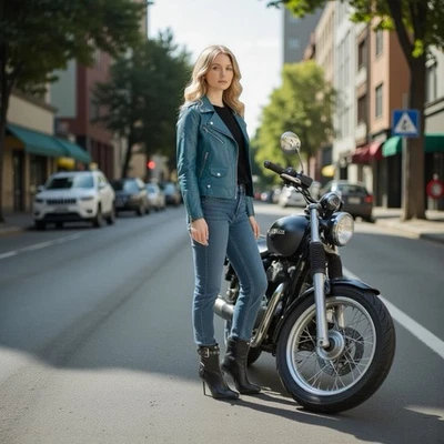 Alexander McQueen Biker Zip Leather Boots Size 38.5 $1790 - Image 1 of 4