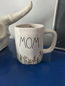 NEW Rae Dunn "MOM" Mug With Flowers and Butterfly Mother's Day Gift - Picture 1 of 5