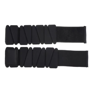 Wrist Ankle Weights Adjustable Silicone Bracelet Wrist Weights Black - Picture 1 of 5
