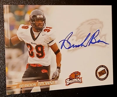 Tarjeta Press Pass 2005 autógrafos bronce - Brandon Browner - Denver Broncos Foto 1 de 2