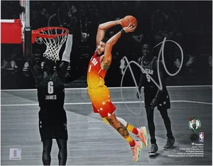 Jayson Tatum Boston Celtics Autographed 11x14 2023 NBA ASG Spotlight Dunk Photo - Picture 1 of 1