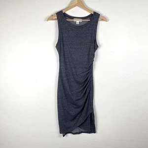 Treasure & Bond Dress XS Navy Blue Ruched Side Sleeveless Tank Mini Summer - Picture 1 of 6