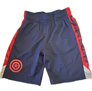 Marvel Captain America Boys Blue & Red Printed Short Size Small 4T NEW - Picture 1 of 8