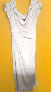White by Vera Wang elfenbeinfarbenes Kleid Dress Gr. 4 Plissee Flügelärmel formell Braut - Bild 1 von 20