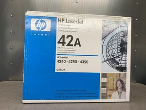 Hp Laserjet 42A Black Toner Cartridge Q5942A for Hp 4240 4250 4350 - Picture 1 of 5
