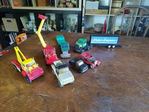 6- Vintage Toy Semi Trailers Tonka Truck Car Buddy L Ertl 1978-1988 Made In USA - Picture 1 of 24