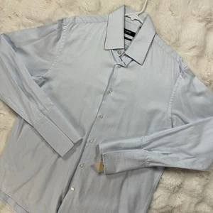 Hugo Boss Hemd Herren Größe 16 32/33 Langarm Knopfleiste Business Arbeit Büro - Bild 1 von 7