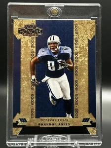 Tarjeta de fútbol americano 2005 Playoff Honors #117 Brandon Jones novato Tennessee Titans - Imagen 1 de 5