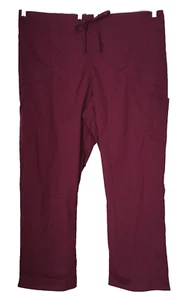 SCRUBSTAR WOMEN'S DRAWSTRING SCRUBPANT WINE 2-Way Stretch Sz. 3XL * - Picture 1 of 9