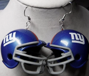 ORECCHINI NORA WINN UNICI NY GIANTS 925 NFL CALCIO GRANDI CASCHI - Foto 1 di 3