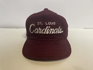 Cappello vintage St Louis Cardinals Sports Specialties The Cord in velluto a coste zip sul retro MLB - Foto 1 di 7