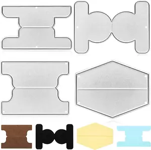 4 Pieces Tab Die Cut Metal Bookmark Cutting Dies Carbon Steel Card DIY Crafts Me - Picture 1 of 7