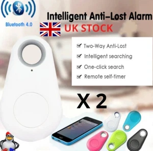 2 x Mini Smart Pets Wireless 4.0 Key Anti Lost Finder Tracker Alarm Gps Locator - Picture 1 of 4