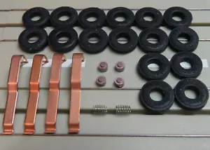 Kit de pièces détachées pour moteurs Faller -- 16 pneus, 4 ponceuses, 4 charbons + 2 ressorts - Photo 1 sur 1