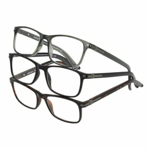 (3) 2,50 Design Optik von Foster Grant Cole rechteckige Lesebrille mit voller Felge - Bild 1 von 5