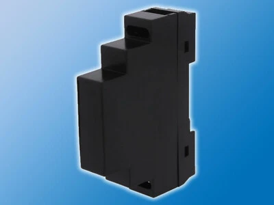 Hutschienengehäuse | 105-CPZ | Schwarz  | ABS | Leergehäuse | DIN-Schiene - Bild 1 von 4