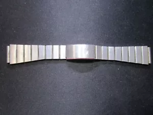 1960s Vtg Hong Kong NOS Stainless Steel 19 mm Watch Band Bracelet d - Picture 1 of 10